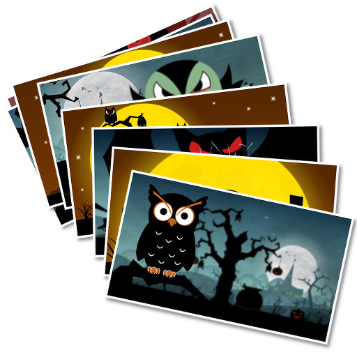 Halloween greetings cards
